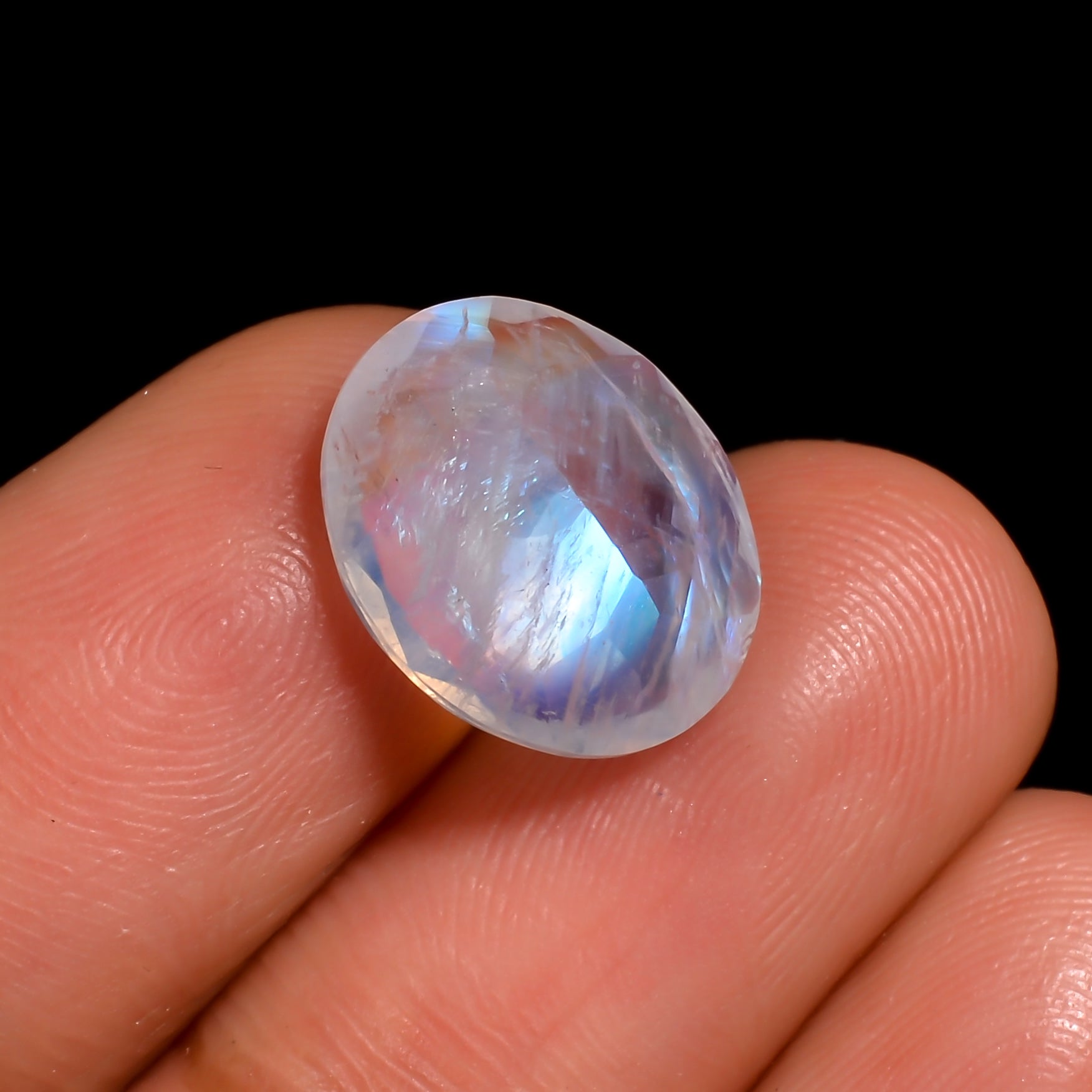 solar dream moonstone oval shape cut stone loose gemstone